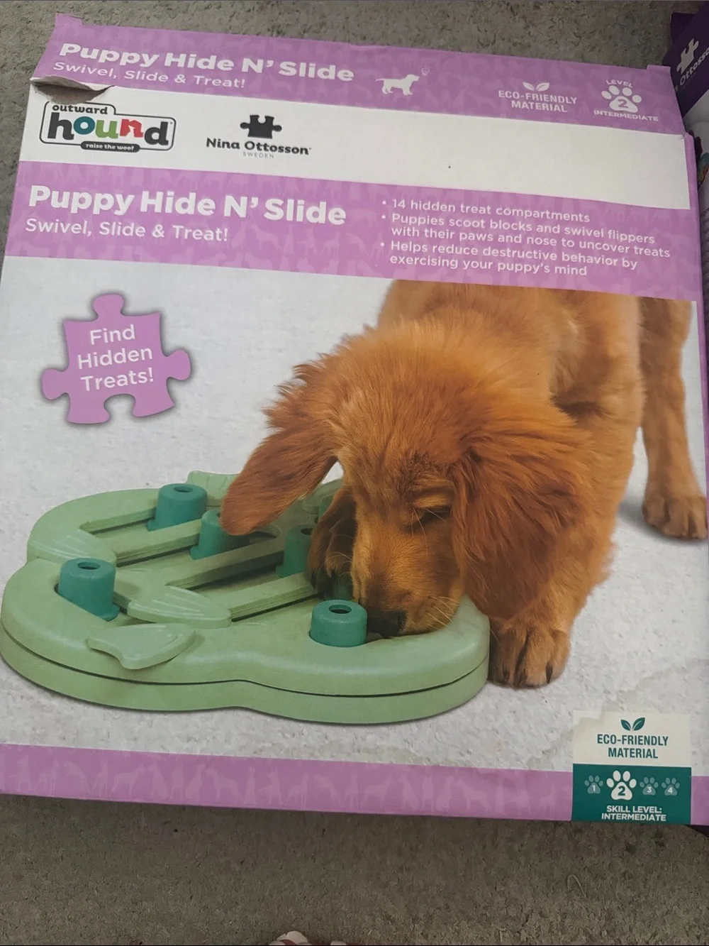 Outward Hound Puzzle Feeders Duo — Blue, Orange & Green